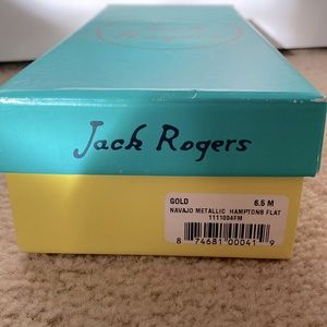 Jack Rogers Navajo Metallic Hampton Flat Size 6.5